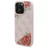 Guess GUHMP16LP4ROPEMCP pevné puzdro pre iPhone 16 Pro 6,3 inch ružové 4G Flowers Print MagSafe