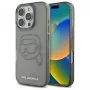 Karl Lagerfeld IML Rhinestones Karl Head puzdro pre iPhone 16 Pro Max (čierna)