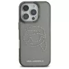 Karl Lagerfeld IML Rhinestones Karl Head puzdro pre iPhone 16 Pro Max (čierna)