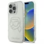 Karl Lagerfeld IML Rhinestones Karl Head zadný kryt pre iPhone 16 Pro Max (transparentná)