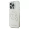 Karl Lagerfeld IML Rhinestones Karl Head zadný kryt pre iPhone 16 Pro Max (transparentná)