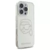 Karl Lagerfeld IML Rhinestones Karl Head zadný kryt pre iPhone 16 Pro Max (transparentná)