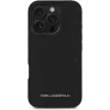 KARL LAGERFELD HC Grained PU Card Slot Metal Elongated puzdro pre iPhone 16 Pro čierna