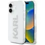 KARL LAGERFELD IML Rhinestones Logo zadný kryt pre Apple iPhone 16 - transparentná