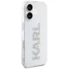 KARL LAGERFELD IML Rhinestones Logo zadný kryt pre Apple iPhone 16 - transparentná