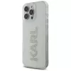 Karl Lagerfeld IML Rhinestones Logo puzdro pre iPhone 16 Pro, transparentná