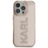KARL LAGERFELD IML Rhinestones Logo puzdro pre iPhone 16 Pro ružová