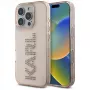 KARL LAGERFELD IML Rhinestones Logo puzdro pre iPhone 16 Pro Max ružová