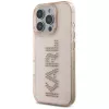 KARL LAGERFELD IML Rhinestones Logo puzdro pre iPhone 16 Pro Max ružová