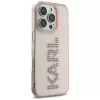 KARL LAGERFELD IML Rhinestones Logo puzdro pre iPhone 16 Pro Max ružová