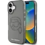 Karl Lagerfeld IML Rhinestones Karl Head puzdro pre iPhone 16 (čierna)