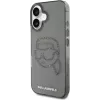 Karl Lagerfeld IML Rhinestones Karl Head puzdro pre iPhone 16 (čierna)