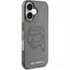 Karl Lagerfeld IML Rhinestones Karl Head puzdro pre iPhone 16 (čierna)
