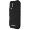 Karl Lagerfeld Saffiano FullWrapped Elongated Metal Logo MagSafe puzdro pre iPhone 16 čierna