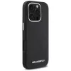 Karl Lagerfeld Saffiano Full Wrapped Elongated Metal Logo MagSafe puzdro pre iPhone 16 Pro čierna
