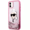 Karl Lagerfeld KLHCN61LNKHCP pevné puzdro pre iPhone 11/XR, ružová, Glitter Karl Head