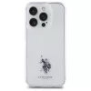U.S. POLO ASSN. Double Horse Logo IML Printed priehľadný zadný kryt pre iPhone 15 Pro Max 6,7 palca