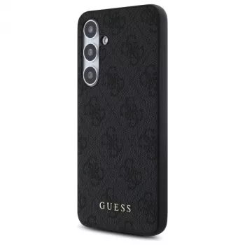 Guess 4G Metal Gold Logo zadný kryt pre Samsung Galaxy S24 FE - sivá
