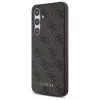 Guess 4G Metal Gold Logo zadný kryt pre Samsung Galaxy S24 FE, hnedá