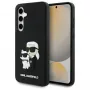 Karl Lagerfeld KLHCS24FE3DRKCNK S24 FE S721 čierna/čierna pevné puzdro 3D Rubber Karl&Choupette
