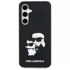 Karl Lagerfeld KLHCS24FE3DRKCNK S24 FE S721 čierna/čierna pevné puzdro 3D Rubber Karl&Choupette