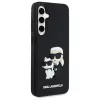 Karl Lagerfeld KLHCS24FE3DRKCNK S24 FE S721 čierna/čierna pevné puzdro 3D Rubber Karl&Choupette