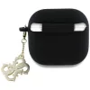 Guess Silicone 4G Charm puzdro pre AirPods 4 - čierna