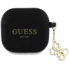 Guess Silicone 4G Charm puzdro pre AirPods 4 - čierna