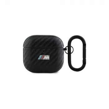 BMW BMA4CMPUCA AirPods 4 kryt čierny PU Carbon M Collection
