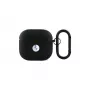 BMW BMA4SSLBK AirPods 4 kryt čierny pravá koža strieborné logo