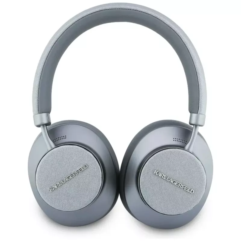 Karl Lagerfeld Saffiano Elongated Bluetooth ANC náhlavné slúchadlá sivé
