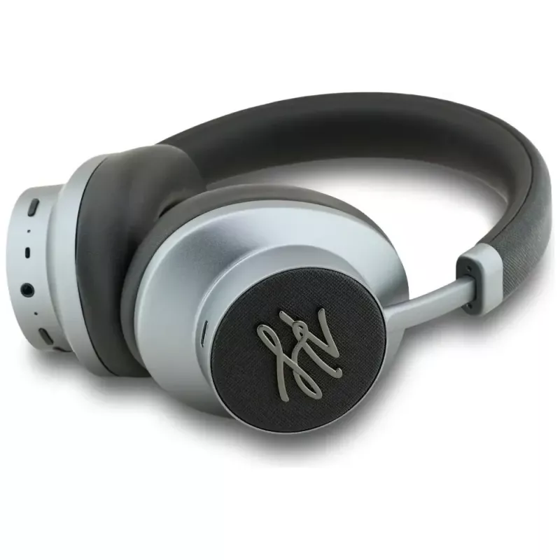 KARL LAGERFELD Grained Initials Bluetooth ANC náhlavné slúchadlá čierne