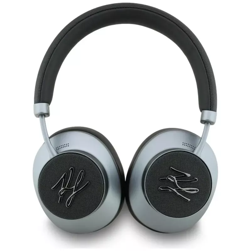 KARL LAGERFELD Grained Initials Bluetooth ANC náhlavné slúchadlá čierne