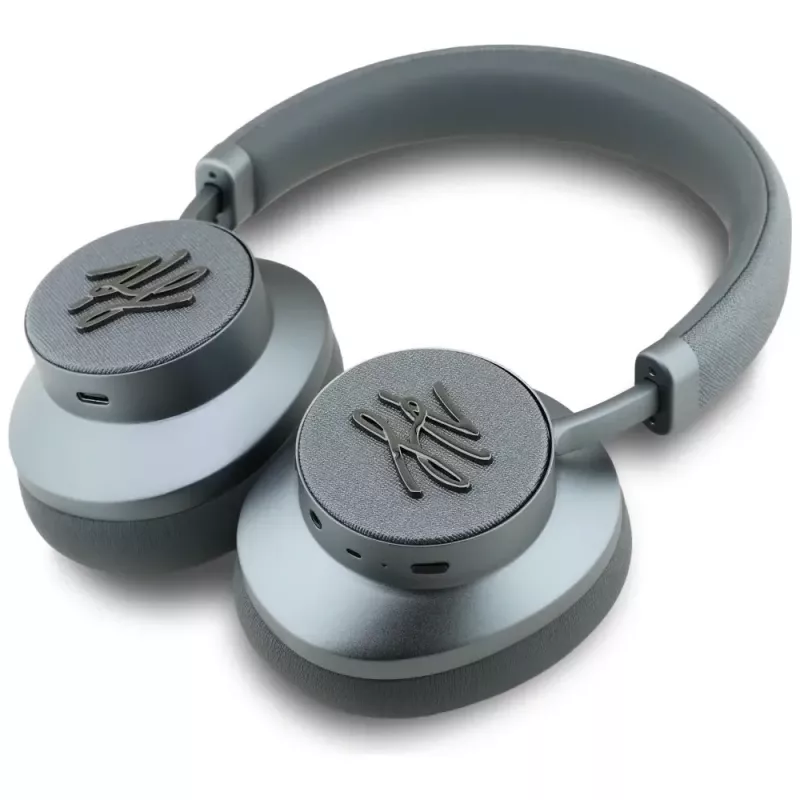 Karl Lagerfeld Grained Initials Bluetooth ANC náhlavné slúchadlá sivé