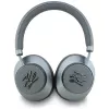 Karl Lagerfeld Grained Initials Bluetooth ANC náhlavné slúchadlá sivé