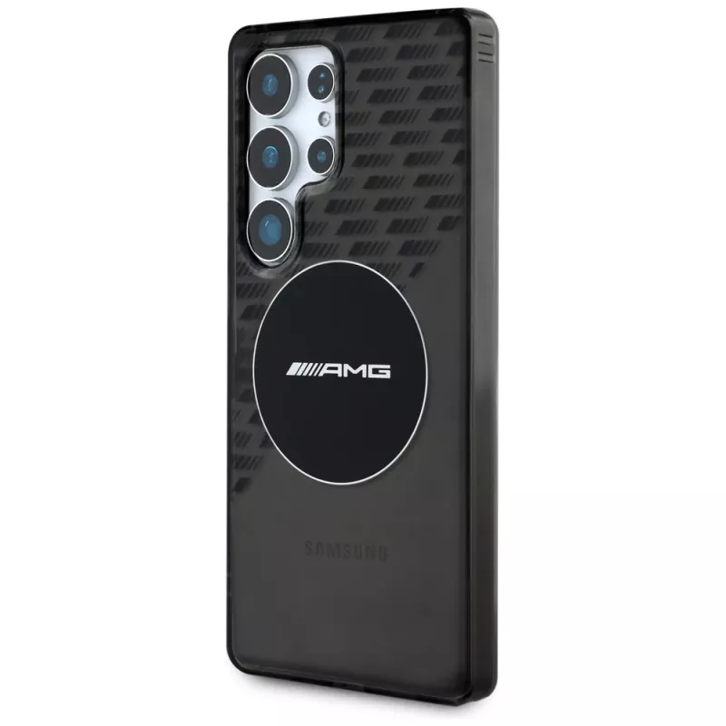 AMG priehľadný kryt Rhombs MagSafe pre Samsung Galaxy S25 Ultra čierny