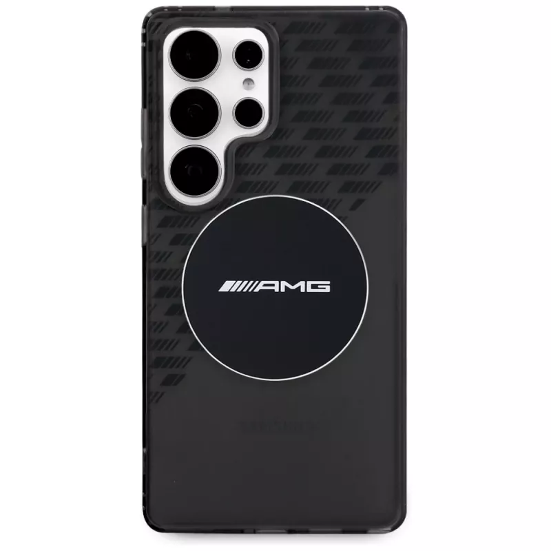 AMG priehľadný kryt Rhombs MagSafe pre Samsung Galaxy S25 Ultra čierny