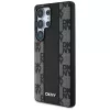 DKNY kožený kryt Checkered Pattern MagSafe pre Samsung Galaxy S25 Ultra čierny