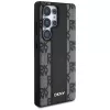 DKNY kožený kryt Checkered Pattern MagSafe pre Samsung Galaxy S25 Ultra čierny