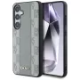 DKNY kožený kryt Checkered Pattern MagSafe pre Samsung Galaxy S25 - taupe