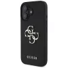 Guess Grained Big 4G Logo Small Classic Logo kryt pre iPhone 16 (čierny)