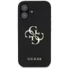 Guess Grained Big 4G Logo Small Classic Logo kryt pre iPhone 16 (čierny)
