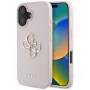 Guess Grained Big 4G Logo Small Classic Logo zadný kryt pre Apple iPhone 16 - ružový