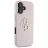 Guess Grained Big 4G Logo Small Classic Logo zadný kryt pre Apple iPhone 16 - ružový