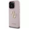 Guess Grained Big 4G Logo Small Classic Logo zadný kryt pre Apple iPhone 16 Pro (ružový)