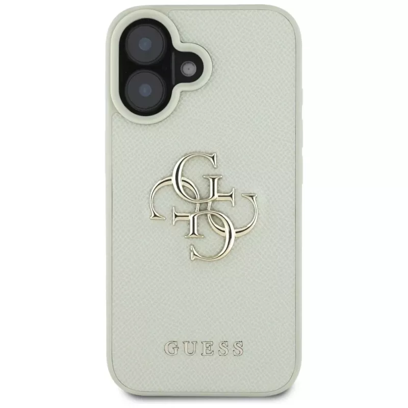 Guess Grained Big 4G Logo Small Classic zadný kryt pre iPhone 16 - zelený
