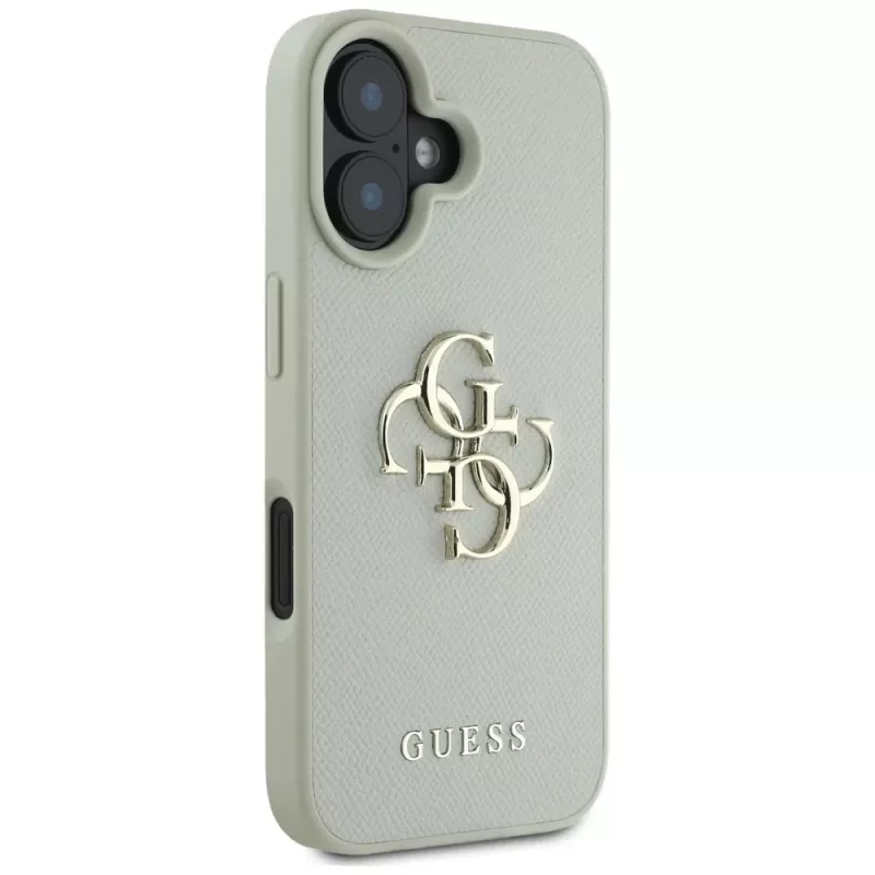 Guess Grained Big 4G Logo Small Classic zadný kryt pre iPhone 16 - zelený
