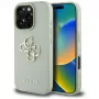Guess Grained Big 4G Logo Small Classic Logo zadný kryt pre Apple iPhone 16 Pro - zelený