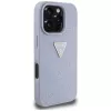 Guess Hot Stamp 4G Pattern Triangle Metal Logo kryt pre iPhone 16 Pro Max (fialový)