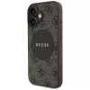 Guess 4G Circle Classic Logo MagSafe kryt pre iPhone 16, hnedý